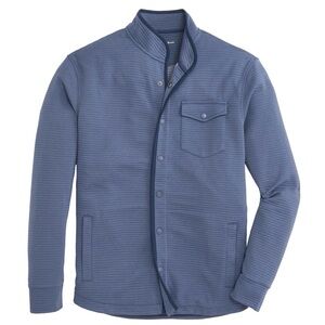 Onward Reserve Men’s Cloud Quilt Jacket in Blue Indigo Casual Snap Button Down L